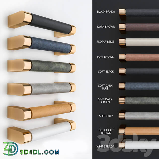 Miscellaneous - Collections of R3 staple handles in plain and premium leather.
