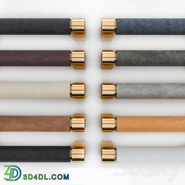 Miscellaneous - Collections of R3 staple handles in plain and premium leather.