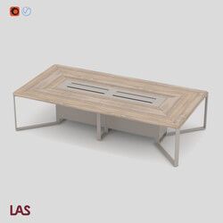 Office furniture - 3 D-Model of An Office Table Las I Meet _146649_ 