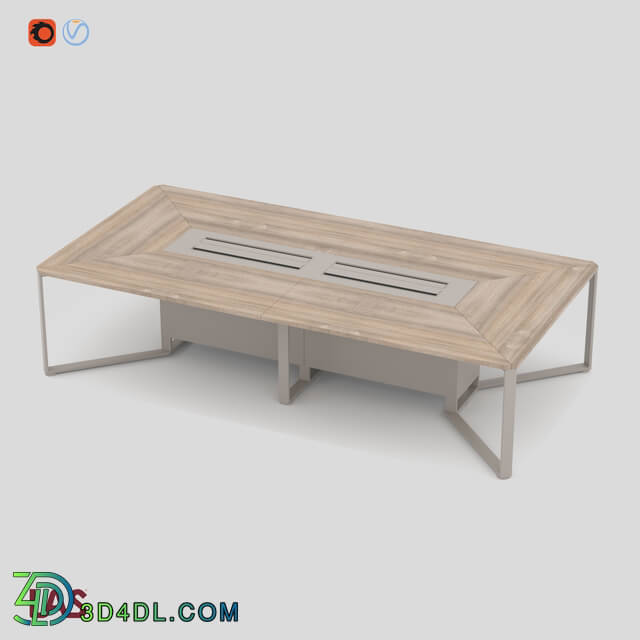 Office furniture - 3 D-Model of An Office Table Las I Meet _146649_