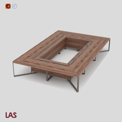 Office furniture - 3D-model of an office table LAS I MEET _146658_ 
