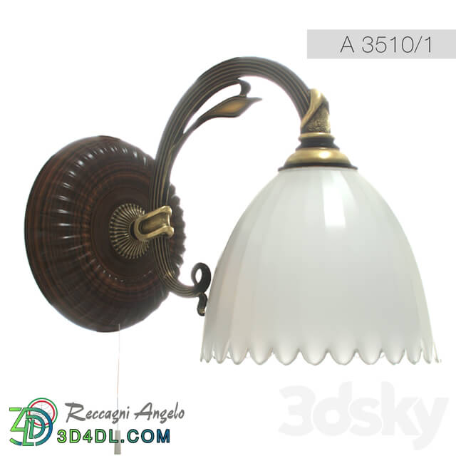 Wall light - Lamp_ Sconce Reccagni Angelo A 3510_1