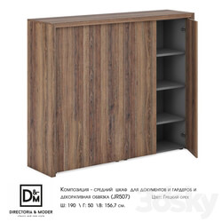 Wardrobe _ Display cabinets - Ohm medium document cabinet and wardrobe and decorative trim 