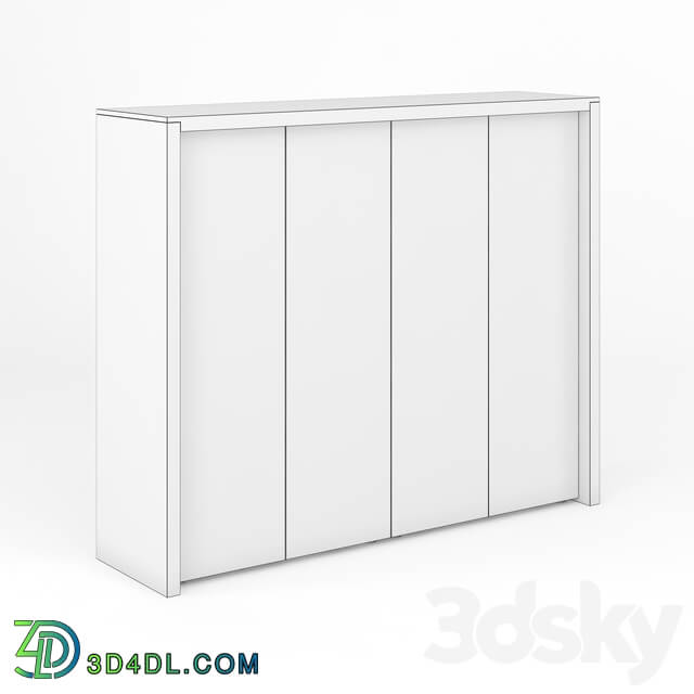 Wardrobe _ Display cabinets - Ohm medium document cabinet and wardrobe and decorative trim