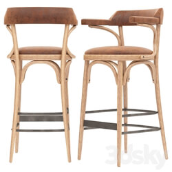 Chair - Wooden barstool 