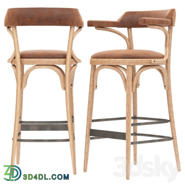 Chair - Wooden barstool