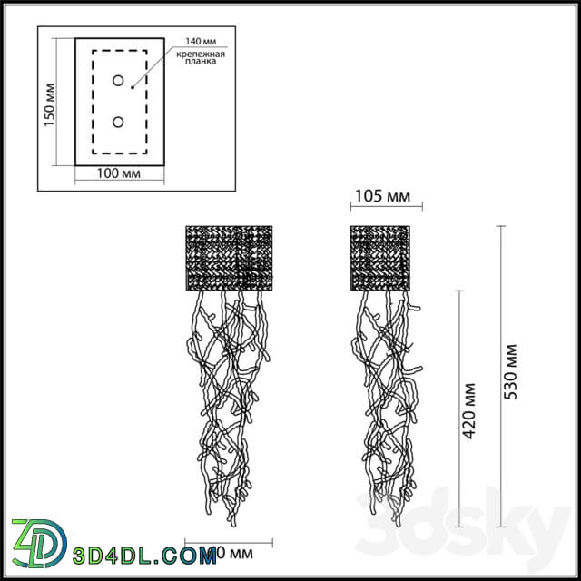 Wall light - Wall lamp ODEON LIGHT 4717 _ 1W MOSARA