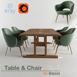 Table _ Chair - Table and chair 