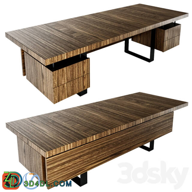 Office furniture - KOLEKSIYON GAZEL EXECUTIVE DESK _ CONSOLE CABINET