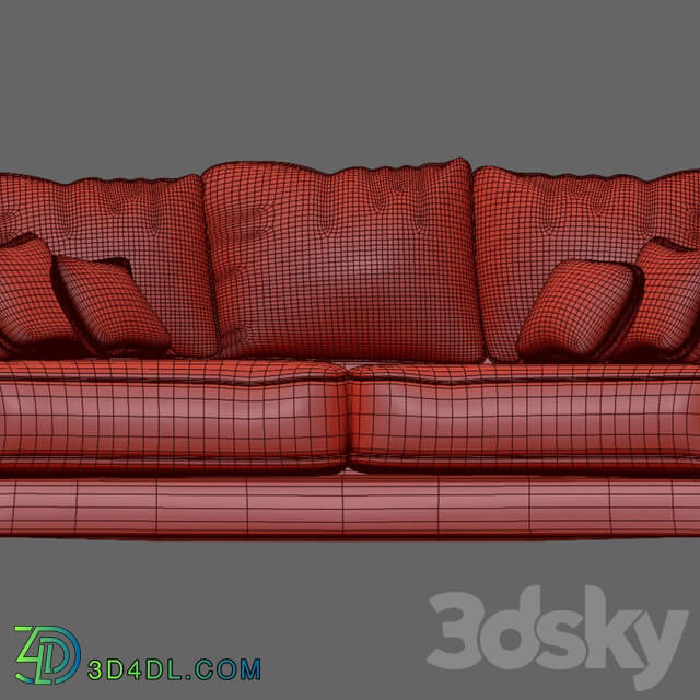 Sofa - Pink Sofa with pillows set