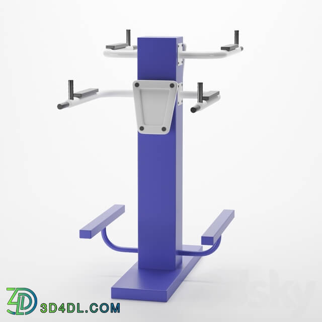 Sports - Street tandem bench press exercise machine