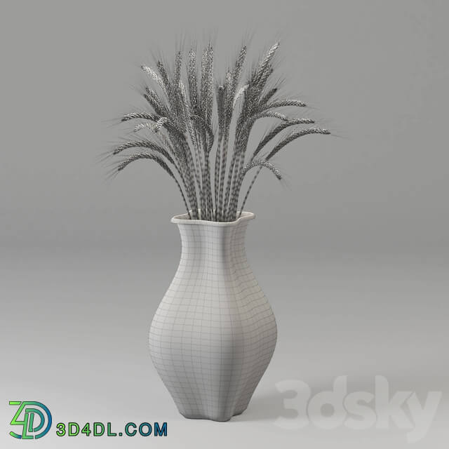 Bouquet - Wheat vase