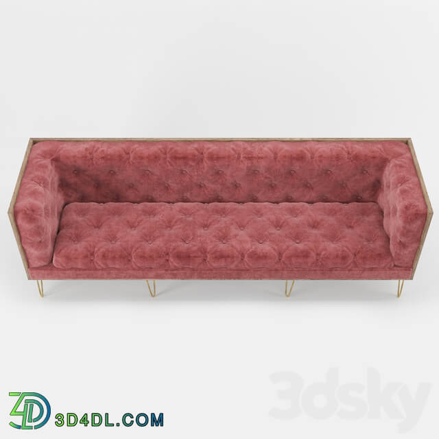 Sofa - modern chesterfield tufted sofa01