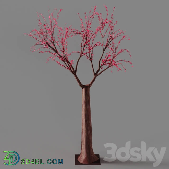 Other decorative objects - OSAKA red artificial cherry tree