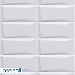 Tile - Tile Cersanit Evolution white relief 20x44 EVG052 