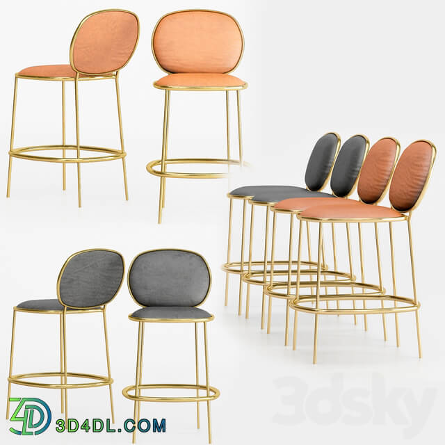 Chair - Leather Bar Stool