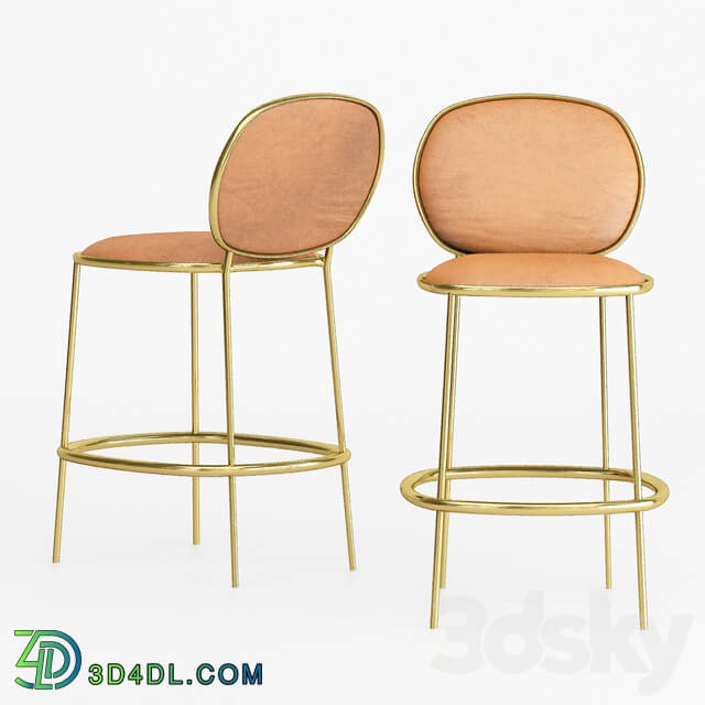 Chair - Leather Bar Stool