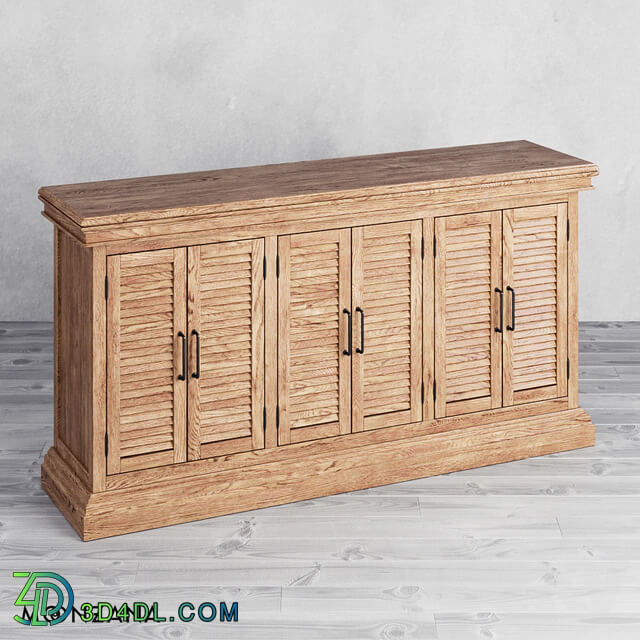 Sideboard _ Chest of drawer - OM Dresser with doors Replica 3 sections Moonzana