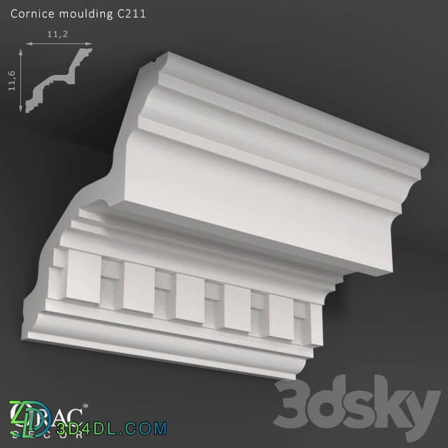 Decorative plaster - OM Cornice of Orac Decor C211