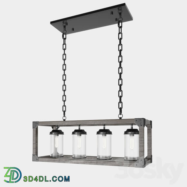 Chandelier - Rectangle pendant chandelier