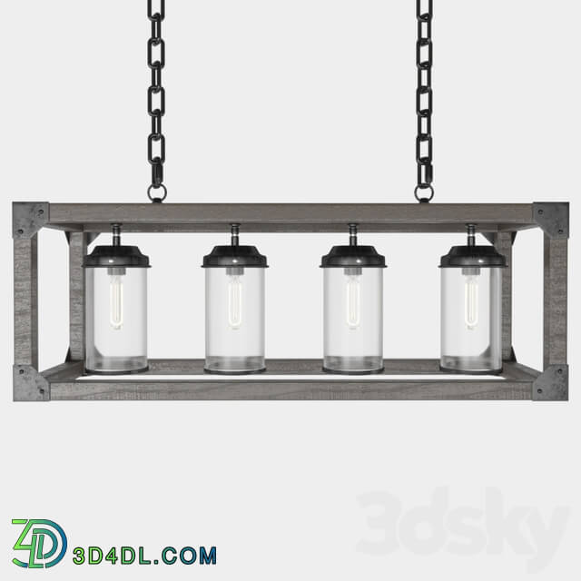 Chandelier - Rectangle pendant chandelier