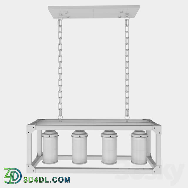 Chandelier - Rectangle pendant chandelier