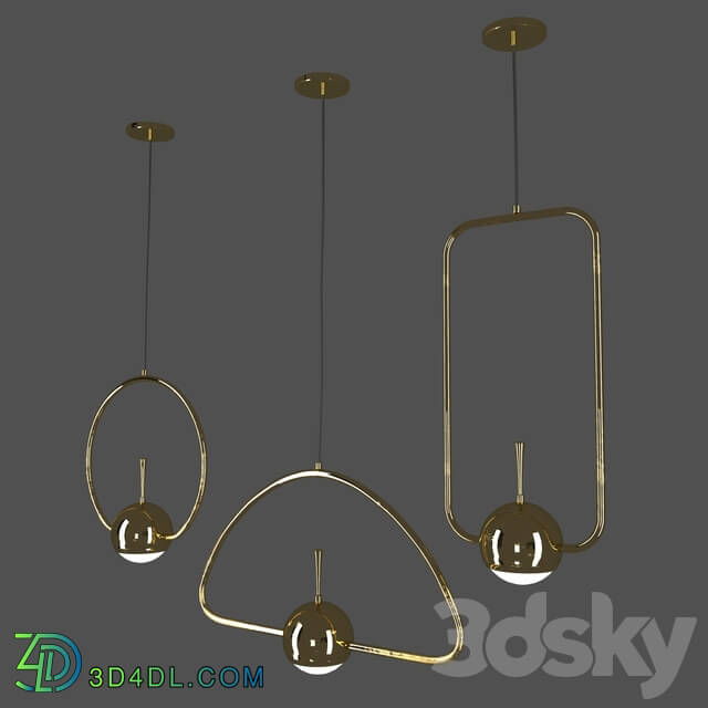 Chandelier - Suspendet series TOLLO GOLD - ABC - LAMP