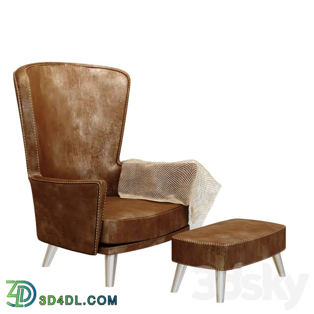 Arm chair - leather sofa 1