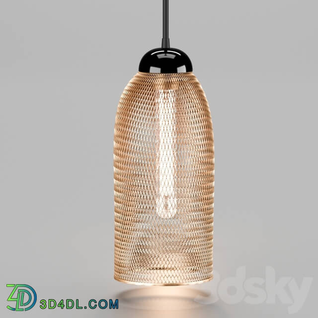 Chandelier - Pendant lamp Loft Grid Pendant Skirt Gold