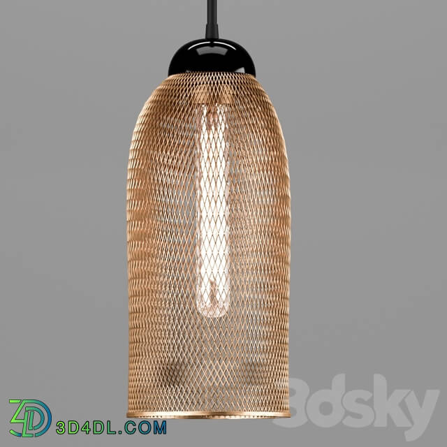 Chandelier - Pendant lamp Loft Grid Pendant Skirt Gold