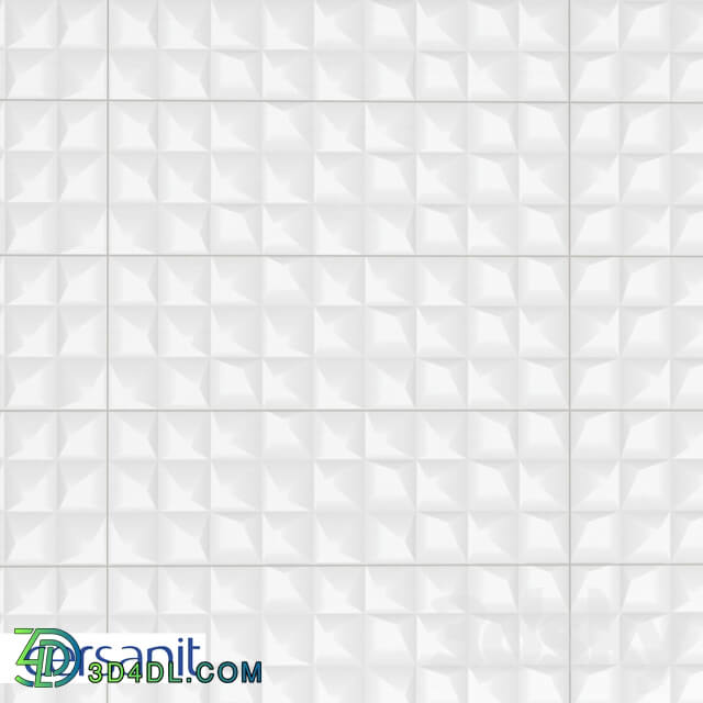 Tile - Tile Cersanit Gradient white relief 19.8x59.8 GRS052