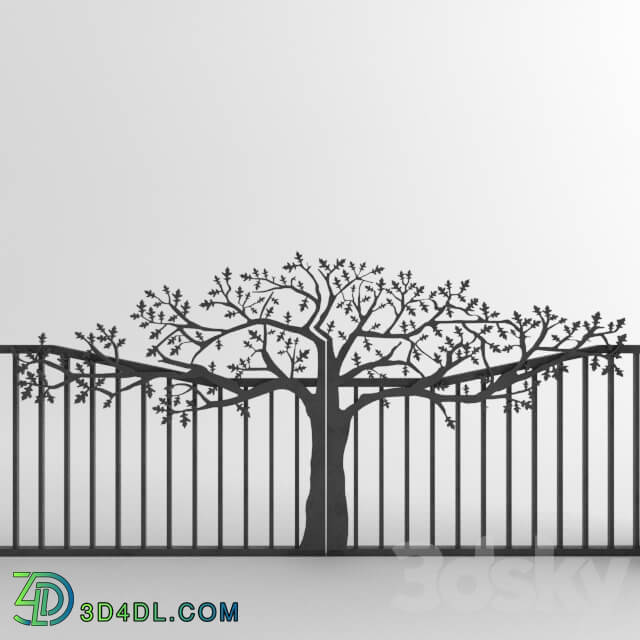 Fence - Tree cnc door