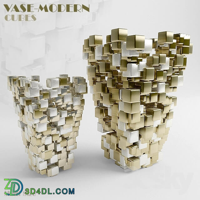 Vase - VASE-MODERN-CUBES