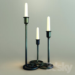 Other decorative objects - Scroll Candle holder 