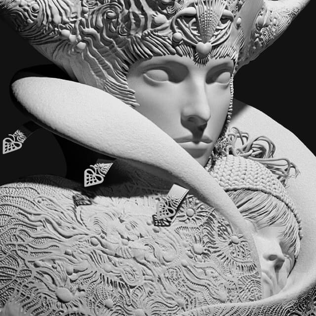 Sculpture - Vladislav Erko Snow Queen