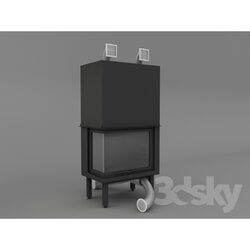 Fireplace - Fireplace burner _TIN-SX_DX_ 