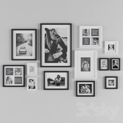 Frame - Black and white metal frames 