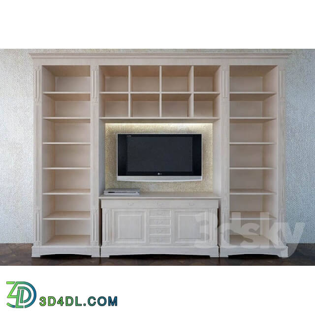 Wardrobe _ Display cabinets - TV base with Bookshelf