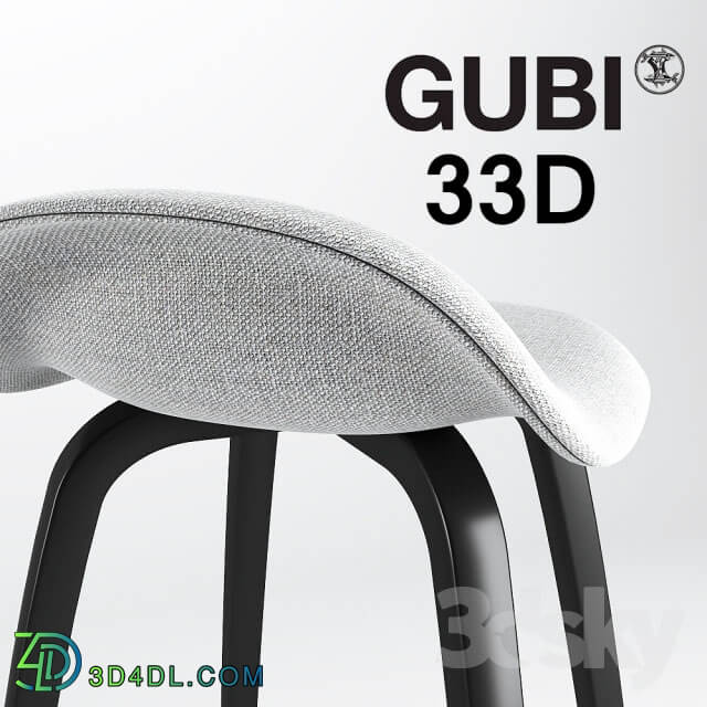 Chair - GUBI 33D Fully Upholstered Hallingdal