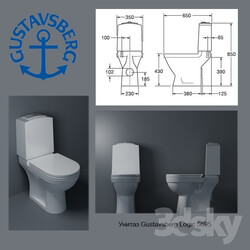 Toilet and Bidet - Gustavsberg Logic 5695 