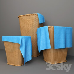 Bathroom accessories - Baskets for linen 