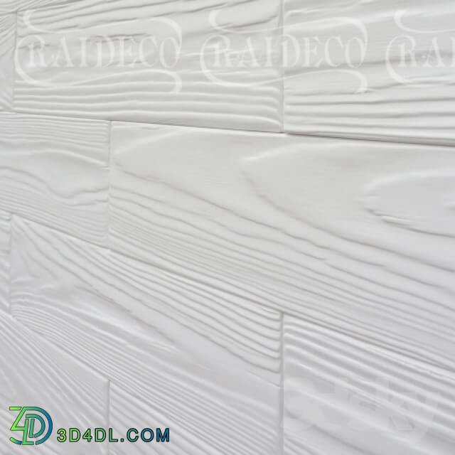 3D panel - Brick wood white