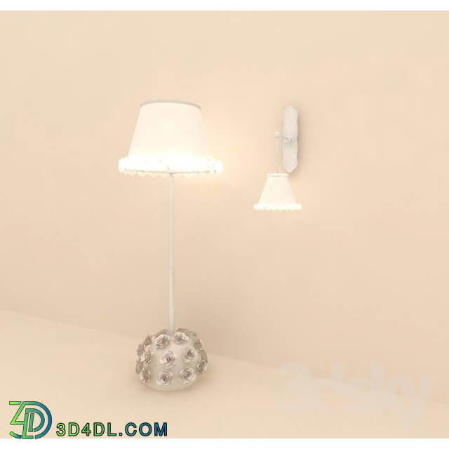 Floor lamp - Floor and wall brackets