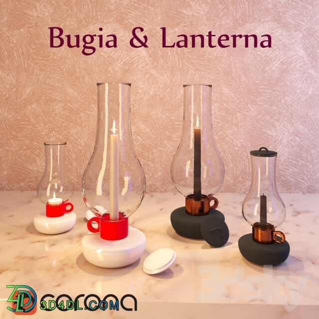 Other decorative objects - Candlestick Bugia _amp_ Lanterna