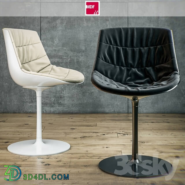 Chair - MDF italia chair Flow chair padded