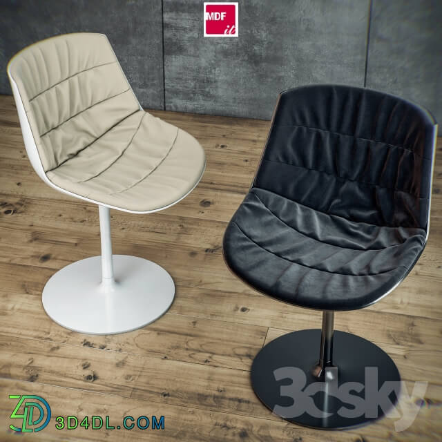 Chair - MDF italia chair Flow chair padded