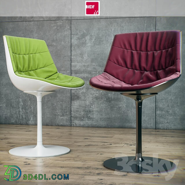 Chair - MDF italia chair Flow chair padded