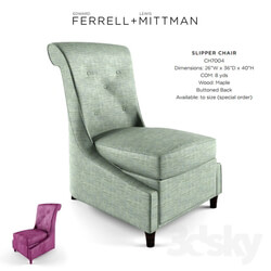 Arm chair - Lewis Mittman Slipper Chair CH7004 