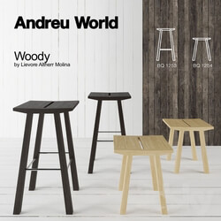 Chair - Barstool _ Counter stool_ Andreu World _ Woody 