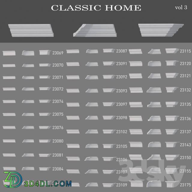 Decorative plaster - Ceiling cornices Classic Home _vol3_